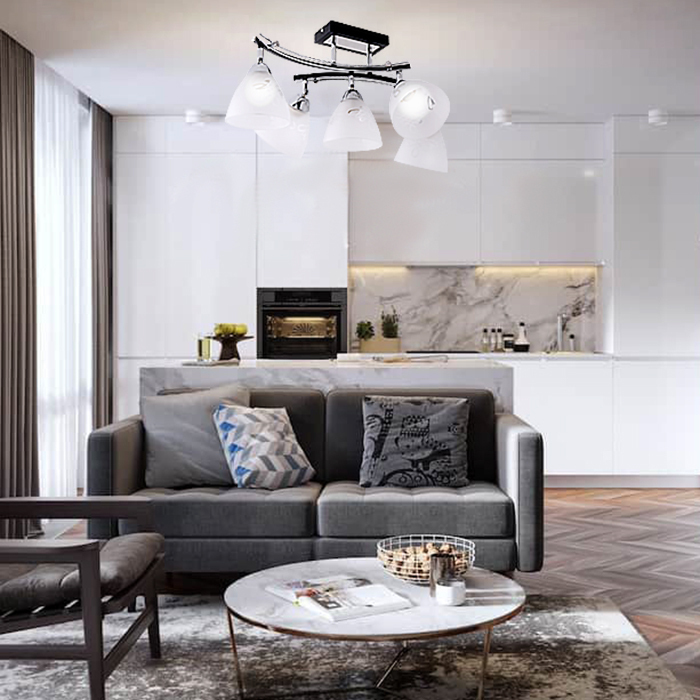 Потолочный светильник  31778/5 BK+CR люстра , E27, 60 Вт