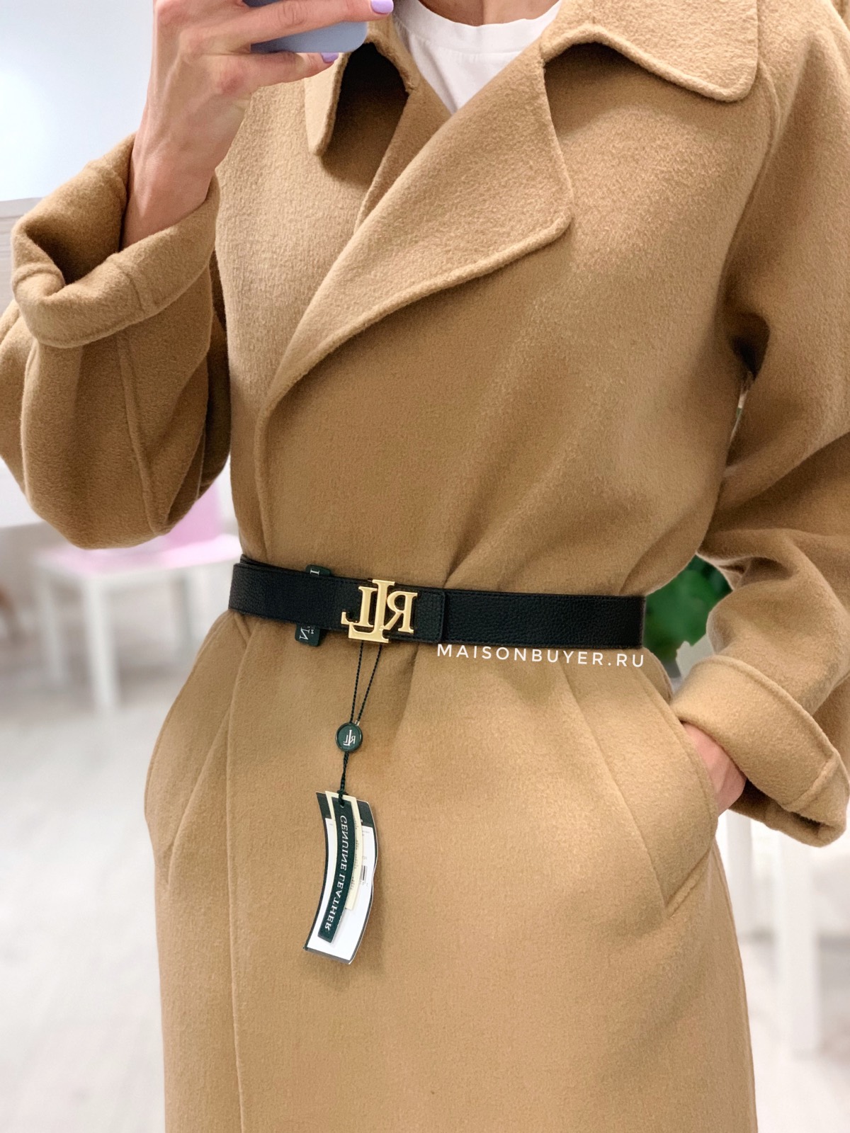 ремень LAUREN RALPH LAUREN двухсторонний 3 см черный + коричневый