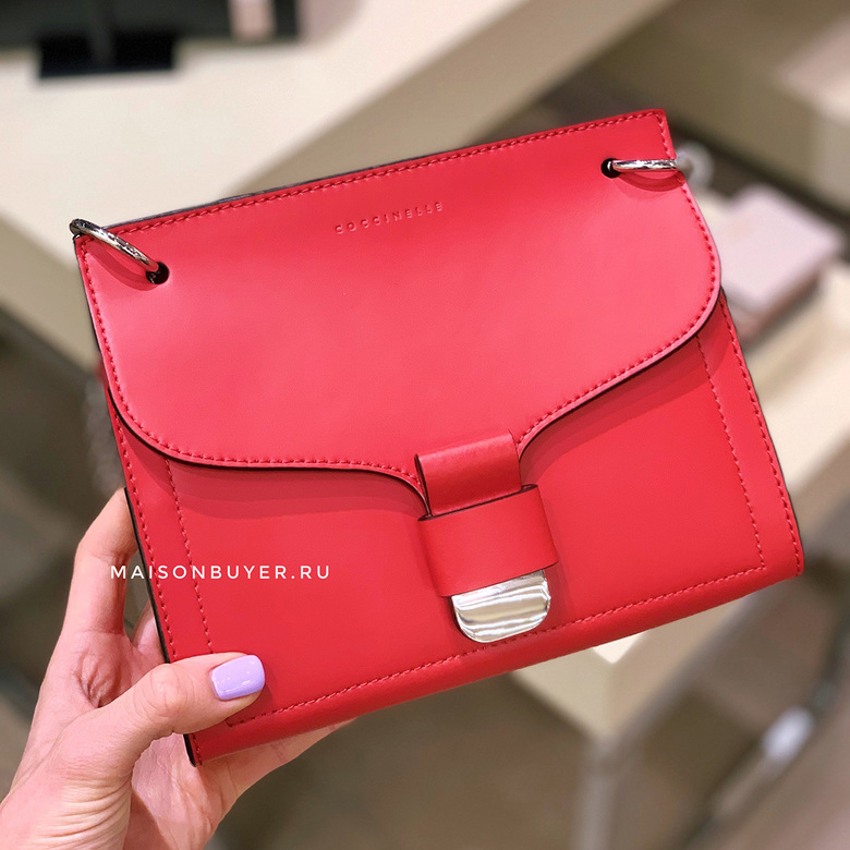 сумка Coccinelle phebe calf мини цвет красный HB0004S