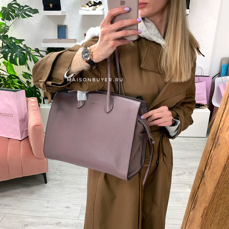 сумка Coccinelle Claralie цвет bean / серо-сиреневый HB0043L