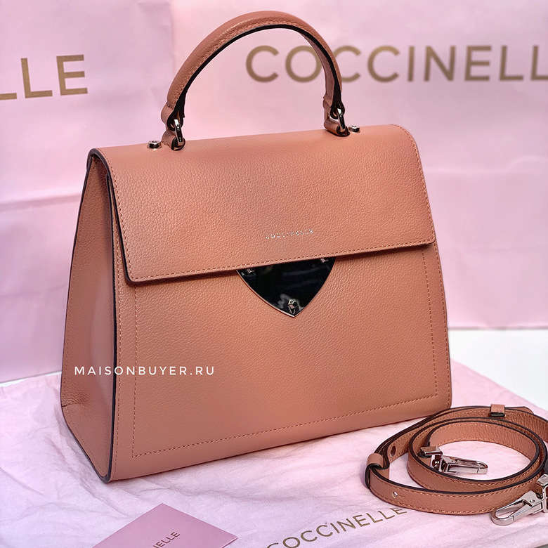 сумка Coccinelle b14 medium bag argile / лосось HB0035S