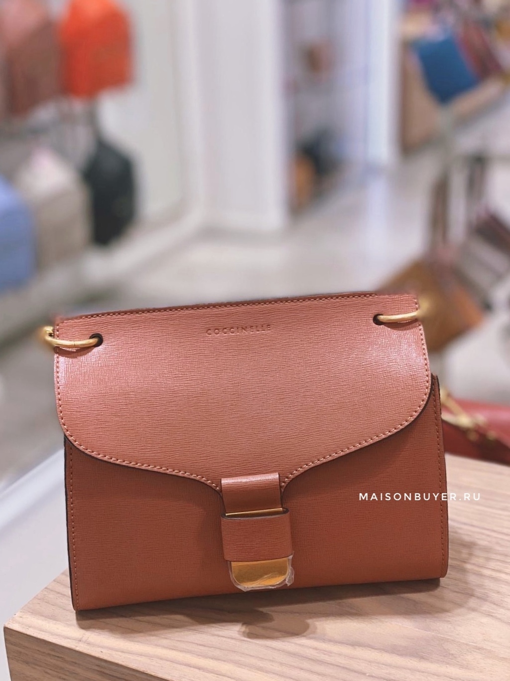 сумка Coccinelle phebe saffiano мини цвет mars HB0095S