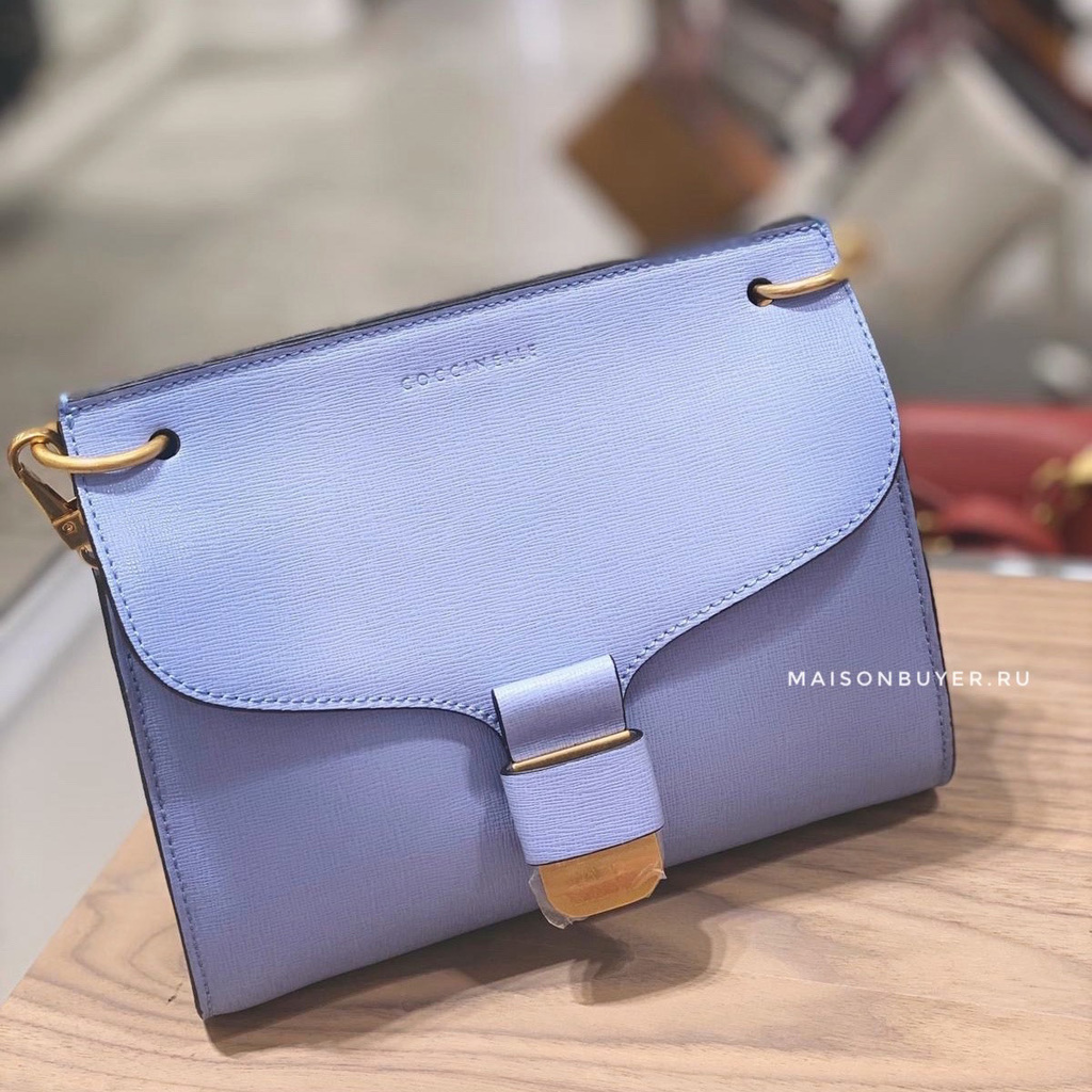 сумка Coccinelle phebe saffiano мини цвет cosmic blue / голубой HB0094S