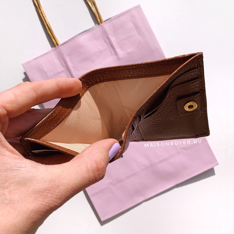 микро кошелек coccinelle micro wallet цвет  mars dust WL0037G