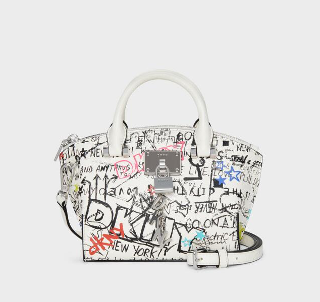 сумка DKNY Elissa Graffity Small Crossbody цвет white / белый HB0030D