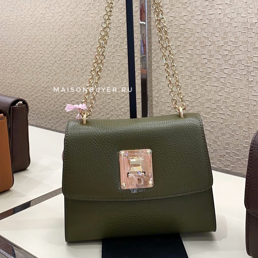 сумка Coccinelle Agatha xs цвет Evergreen / хаки HB0178XS