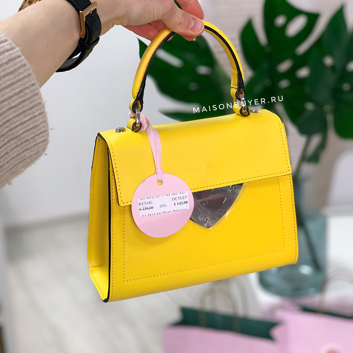 сумка COCCINELLE B14 MINI цвет radiant / желтый HBB14S06