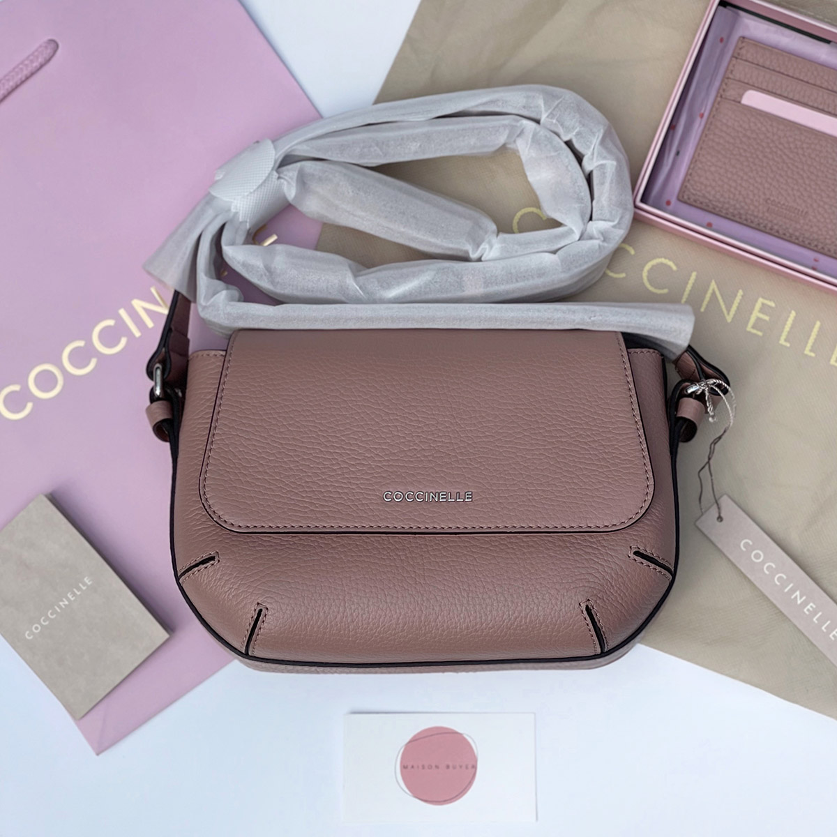 сумка Coccinelle Alyssa S цвет cameo / нюд HB0103S