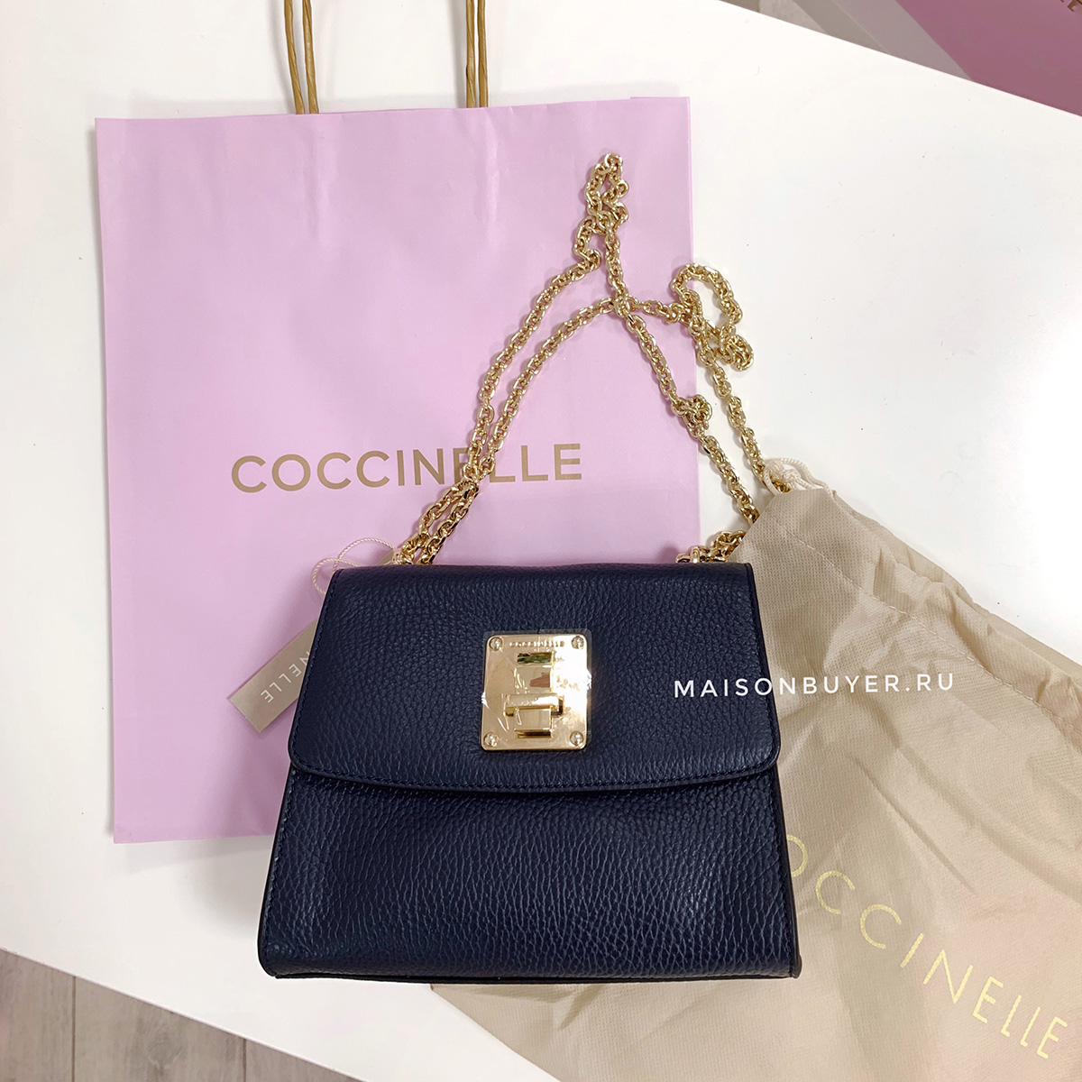 сумка Coccinelle Agatha xs цвет navy / синий HB0107XS
