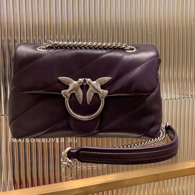 сумка PINKO LOVE MINI PUFF AW20/21 цвет grape purple / фиолетовый HBPUFF18S