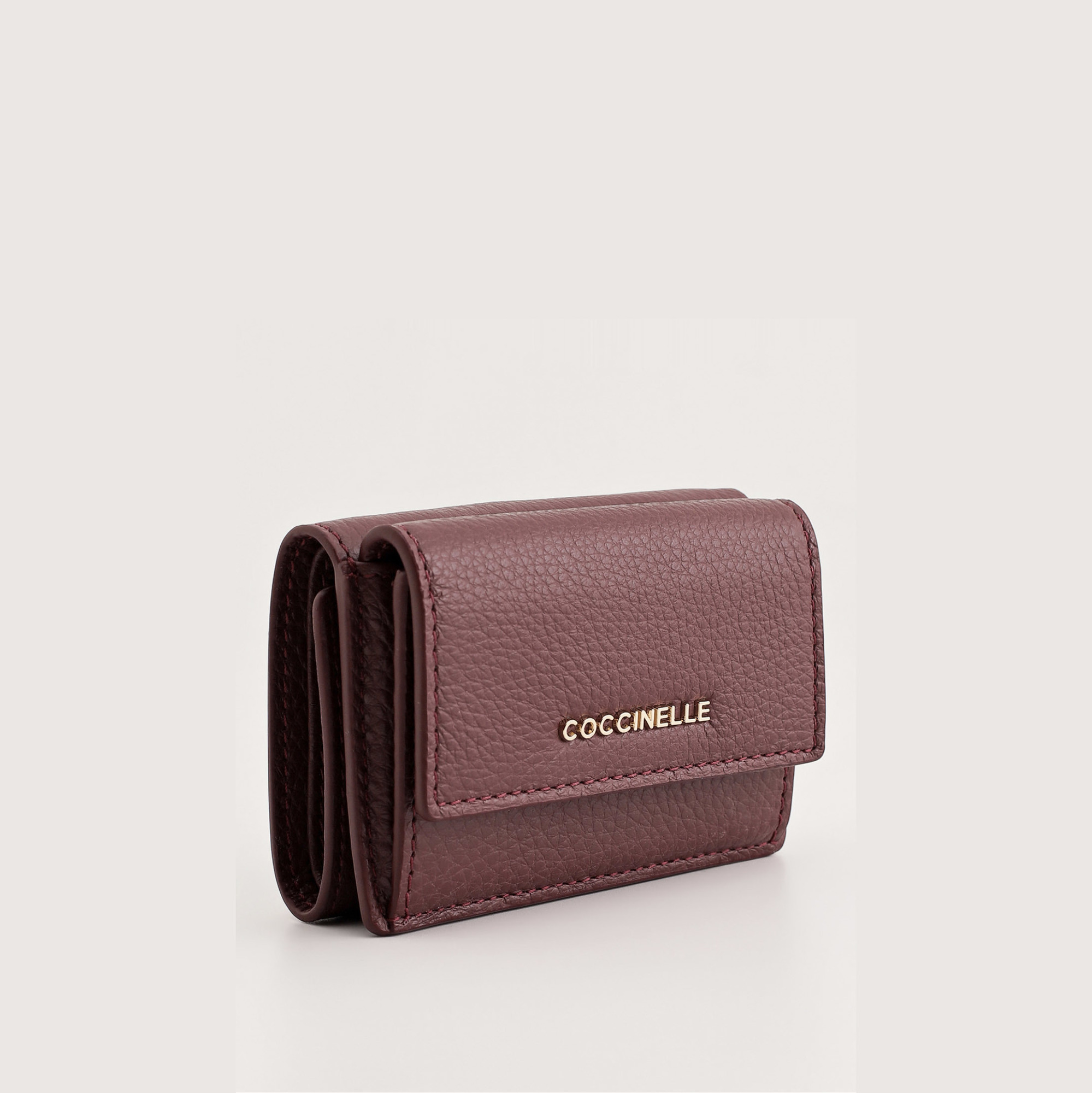 микро кошелек COCCINELLE micro wallet цвет marsala / винный WLCOCCIXS02P