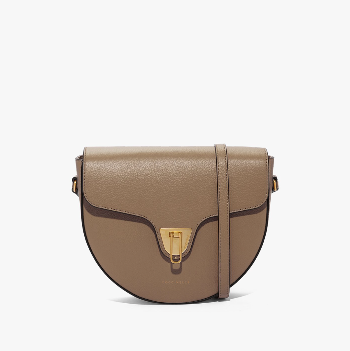 сумка COCCINELLE BEAT SOFT MEDIUM цвет taupe / капучино HBBEAT01M