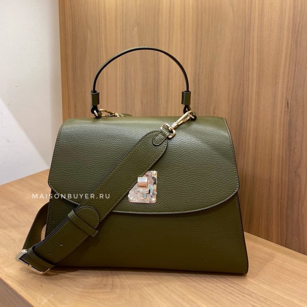 сумка Coccinelle Agatha L цвет Evergreen / хаки HBAGATHA04L