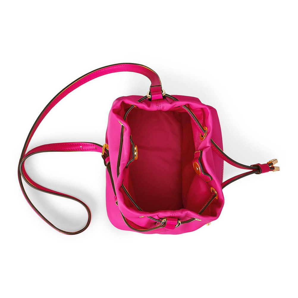 нейлоновая сумка Lauren Ralph Lauren Nylon Mini Debby II Bag цвет Deep Fuchsia / розовый HBDebby01S