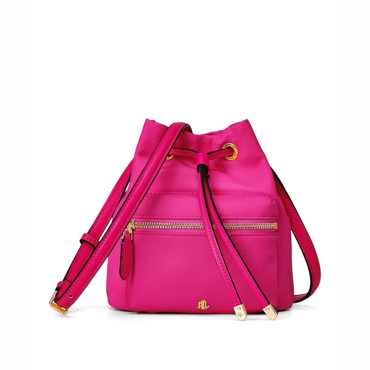 нейлоновая сумка Lauren Ralph Lauren Nylon Mini Debby II Bag цвет Deep Fuchsia / розовый HBDebby01S