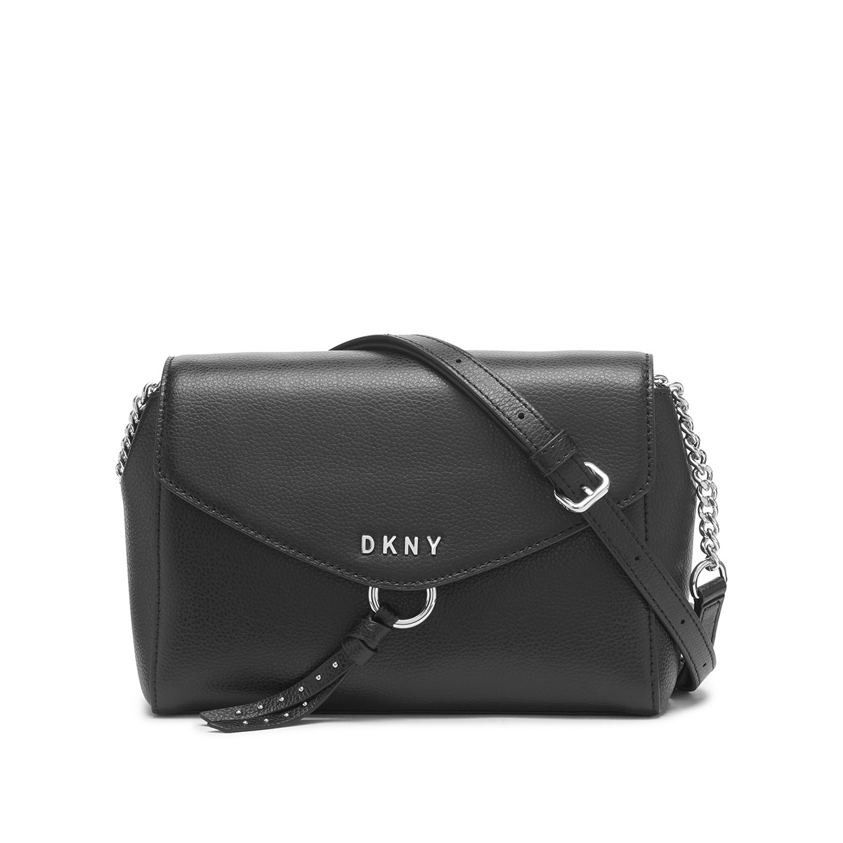 сумка DKNY Lola flap leather crossbody цвет Black /черный HBLola03F