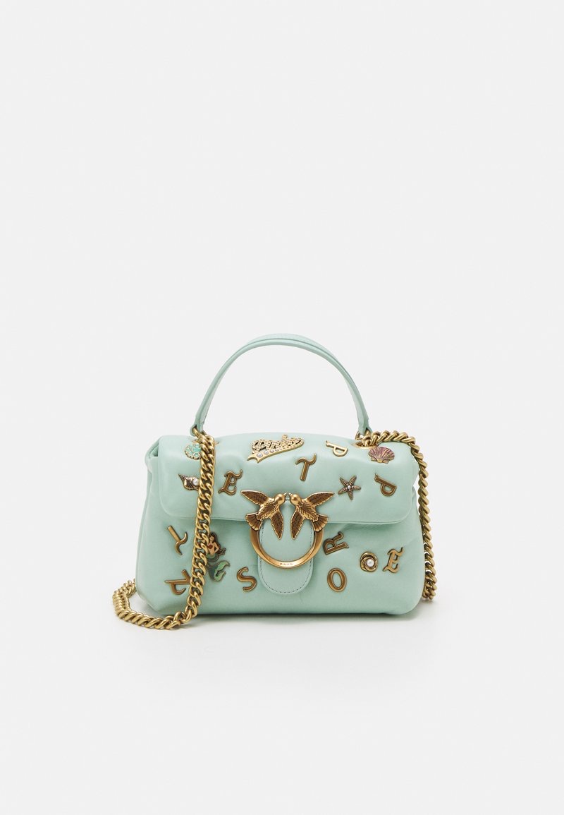 сумка PINKO LOVE MINI PUFF SUMMER PINS MARE SS’21 цвет SAGE GREEN / VERDE SALVIA / мятный HBPUFF33S