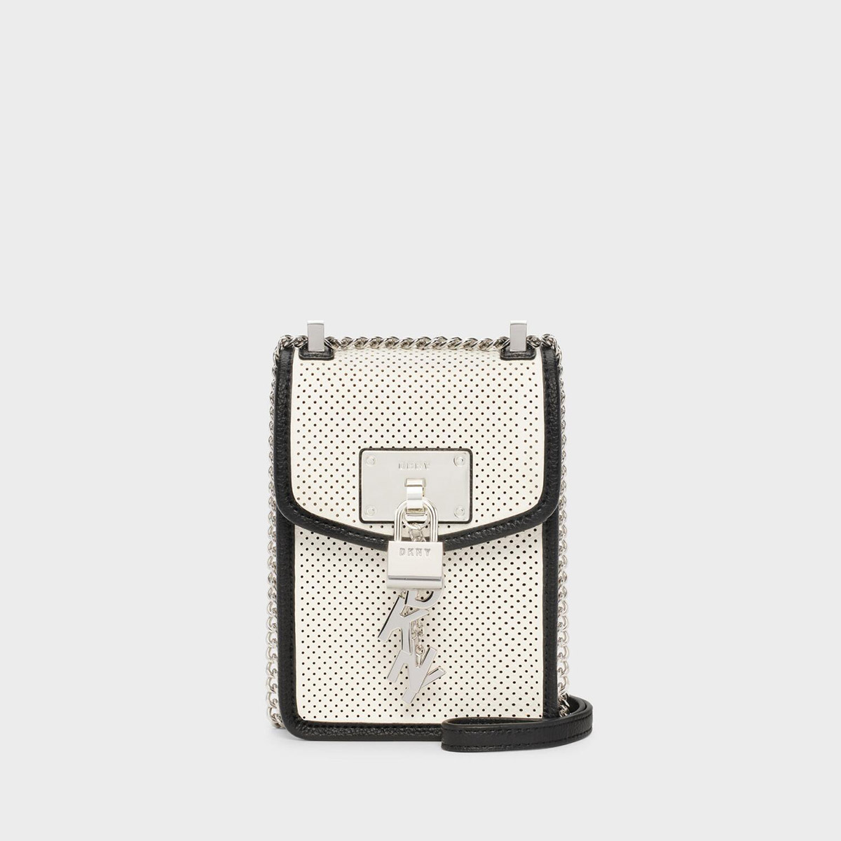 сумка DKNY ELISSA NORTH-SOUTH PERFORATED white / black HBELISSA13P