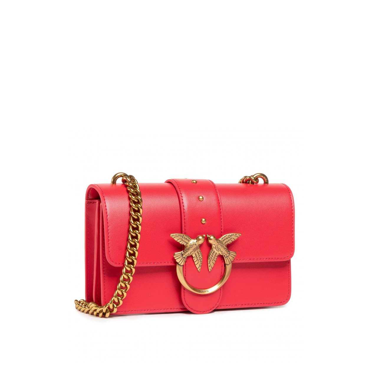 сумка PINKO LOVE MINI SIMPLY 4 SS21 цвет RED / красный HBSIMPLY17S