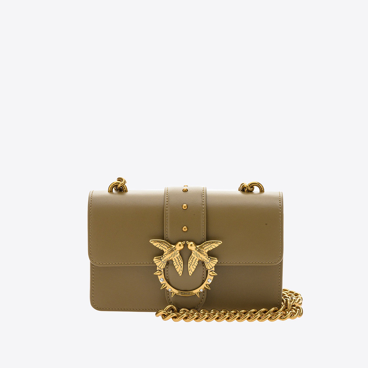 сумка PINKO MINI LOVE BAG ICON JEWEL AW21/22 цвет ASHEN WALNUT / хаки HBICONAW212202S