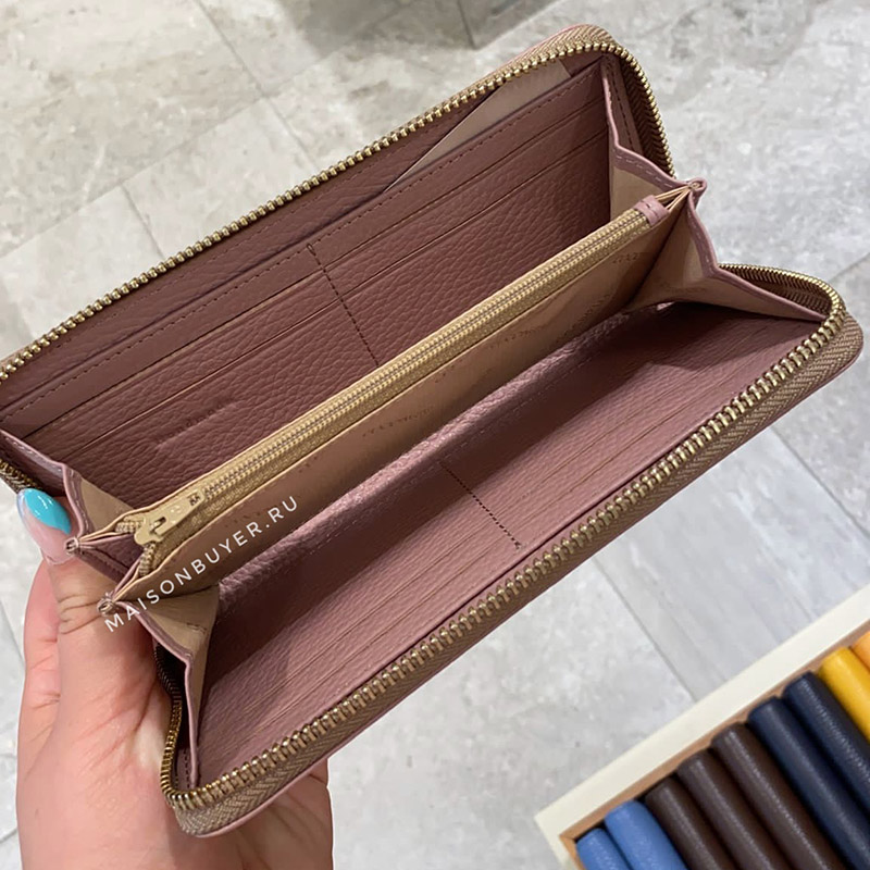 большой кошелек COCCINELLE ZIP AROUND цвет Cameo / нюд WLCOCCILZ06P