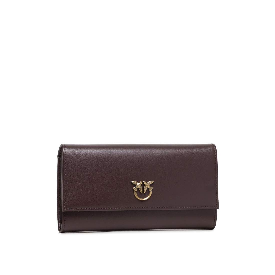 кошелек PINKO LARGE FLAP WALLET AW21/22 цвет RED-SASSAFRAS / баклажаново-шоколадный PINKOFWALLET04L