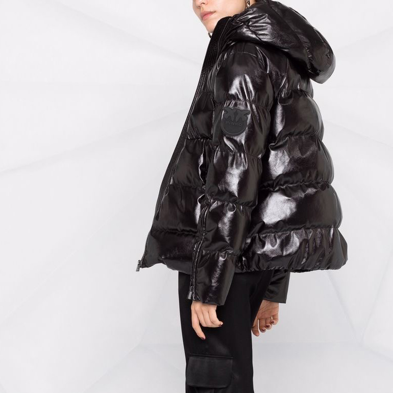 пуховик PINKO ROCKAWAY DOWN JACKET AW'21/22 цвет Black / Черный PINKOPUFFER13
