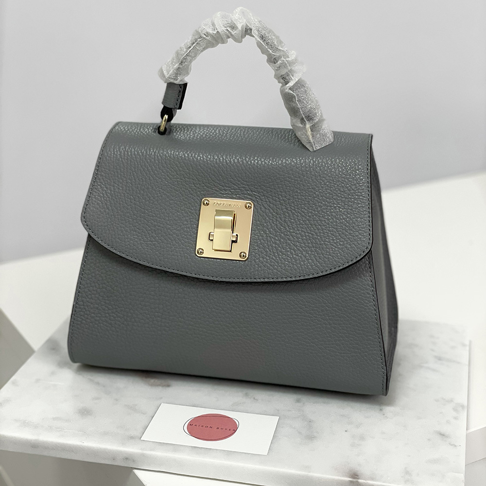 сумка COCCINELLE AGATHA M цвет Glass / Светло-серый COAGATHA35M