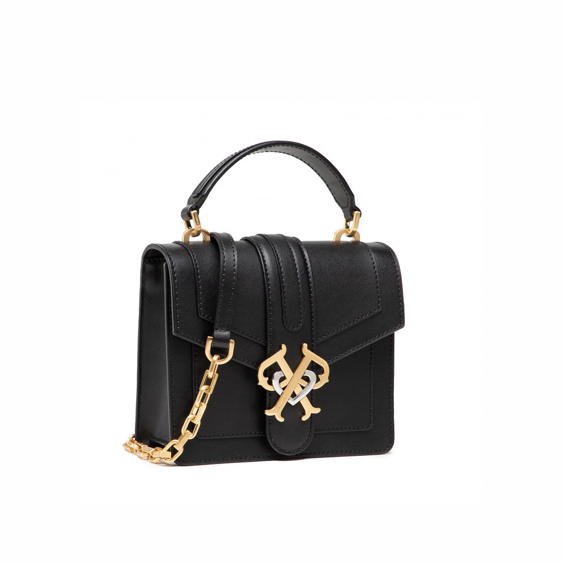 сумка DOUBLE P MINI TOP HANDLE AW21/22 цвет NERO LIMOUSINE / BLACK / Черный PIDOUBLEP01T