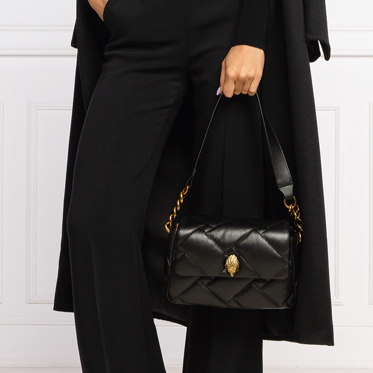 сумка KURT GEIGER MEDIUM KENSINGTON SOFT цвет Black / Черный KGKENSINGTONS01M