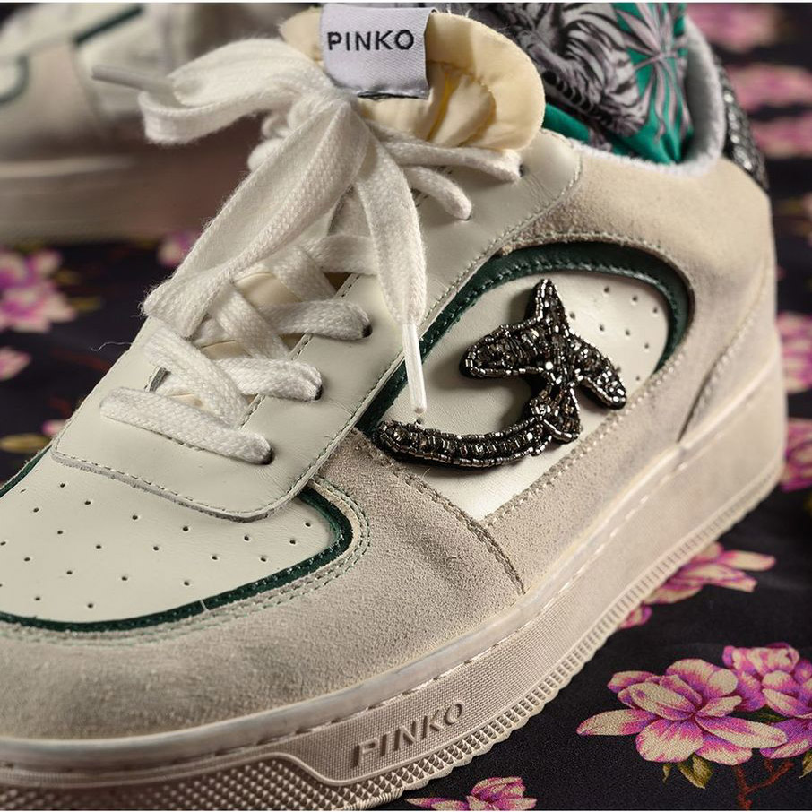 кеды LIQUIRIZIA LOW TOP 1 SNEAKER off white verde  / белый зеленый без оригинальной коробки SHLIQUIRIZIA02