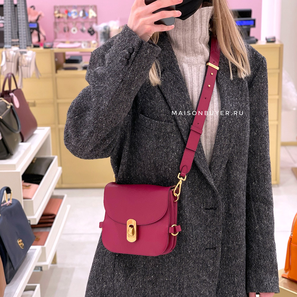 сумка COCCINELLE ZANIAH MINI цвет Deep violet / Приглушенная фуксия COZANIAHS03S