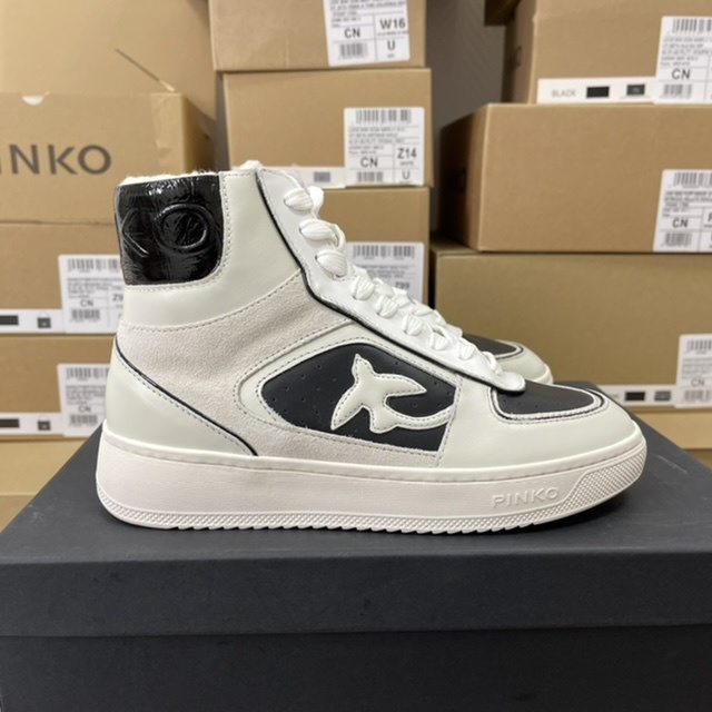 кеды HARLOW 1 HIGH-TOP TRAINERS  IVORY/BLACK PIHIGHTR01