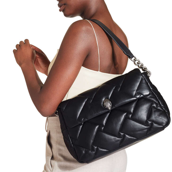 сумка KURT GEIGER LONDON LARGE KENSINGTON SOFT цвет Black / Черный KGKENSINGTONS01L