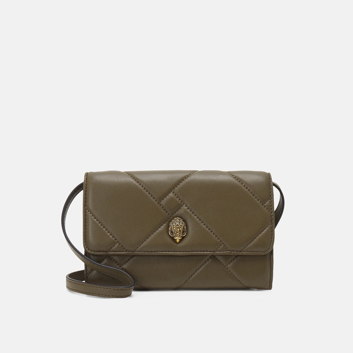 сумка KURT GEIGER KENSINGTON WALLET цвет Olive / Оливковый KGKensingtonS02W