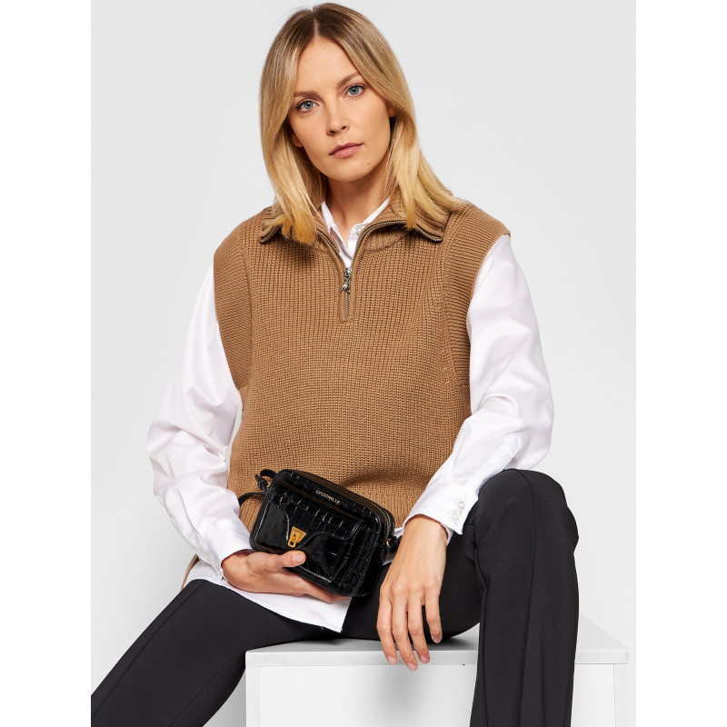 сумка COCCINELLE BEAT CAMERA MINI цвет Noir / Черный COBEATCAMERA01XS