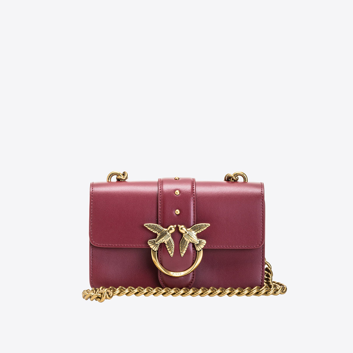 сумка MINI LOVE SIMPLY SS21 цвет CORDOVAN TAN / бордо HBSIMPLY212214S