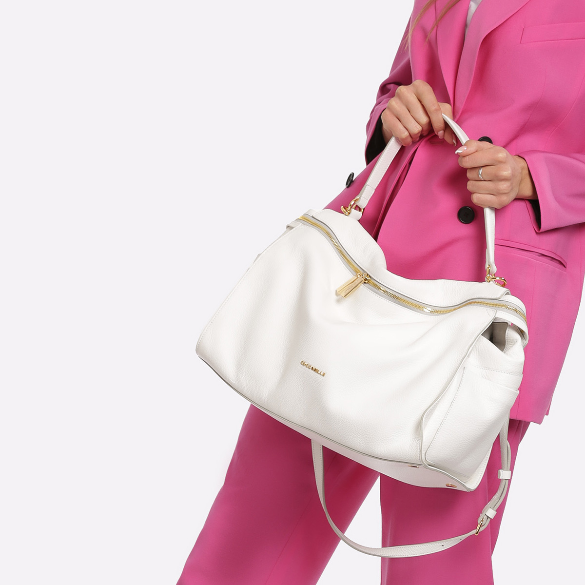 сумка COCCINELLE ATSUKO MEDIUM цвет Blanche / Белый COCCIATSUKO73M