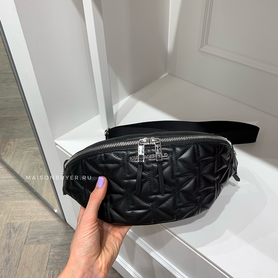 сумка KARL LAGERFELD K/KURL Bumbag black KL03S