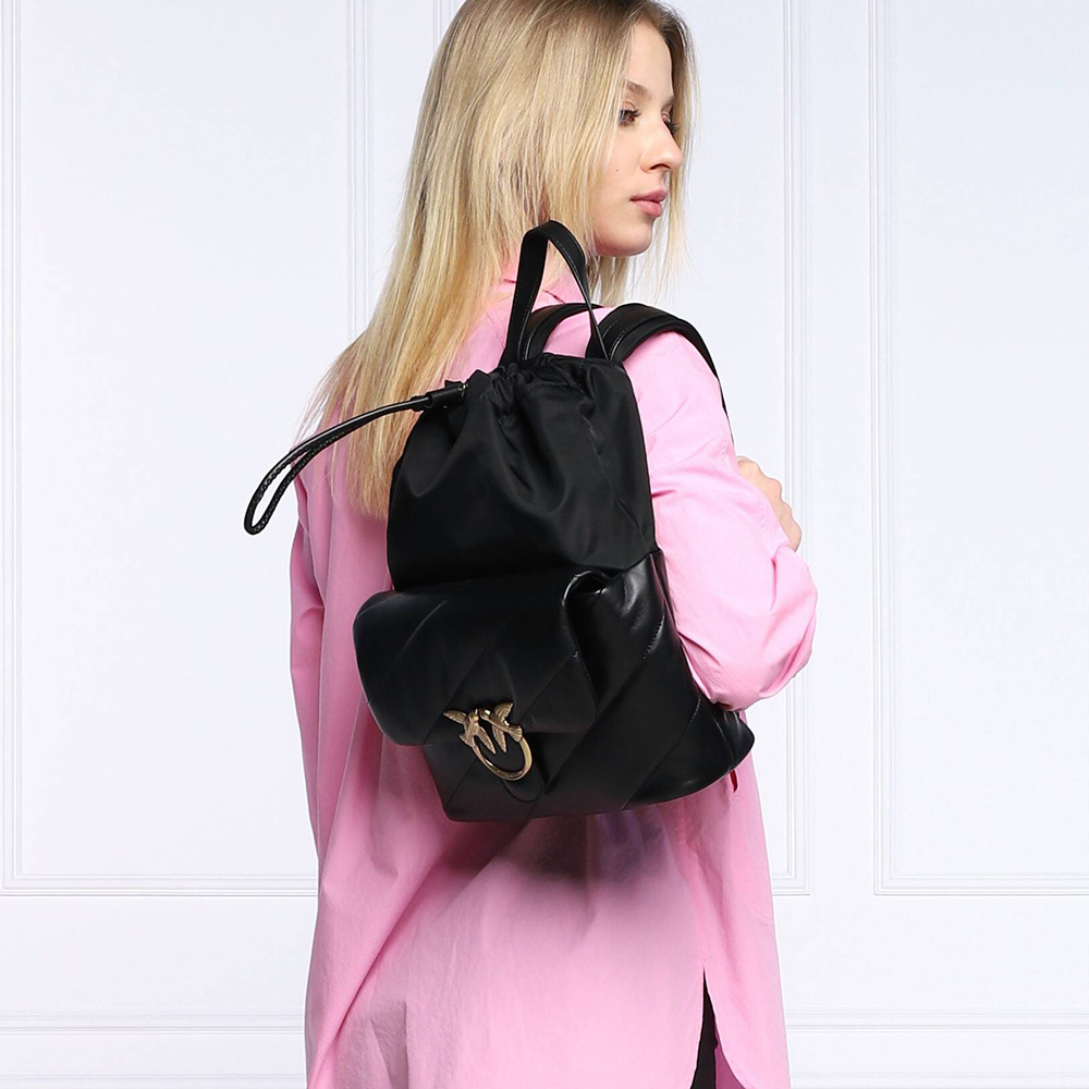 рюкзак PINKO PUFF BACKPACK SS22 black PIBACKPACK01M