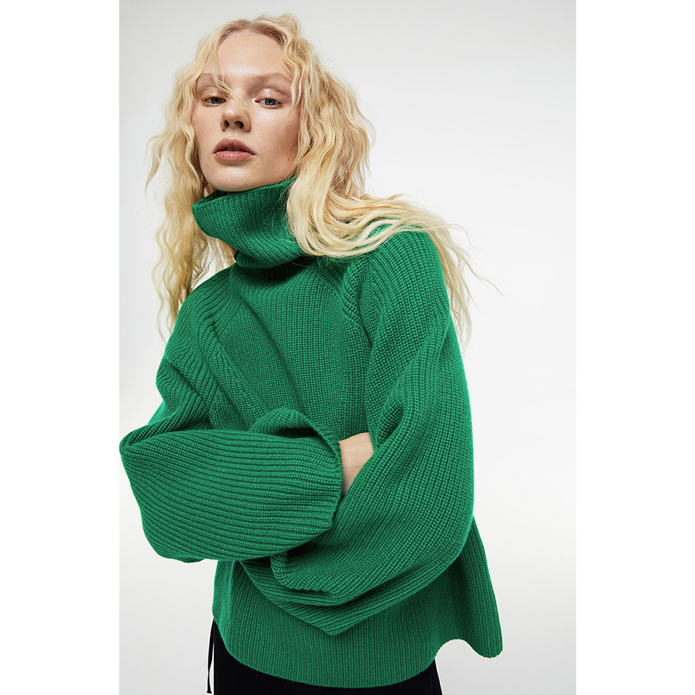 свитер H&M PREMIUM SELECTION JUMPER Green / Зеленый