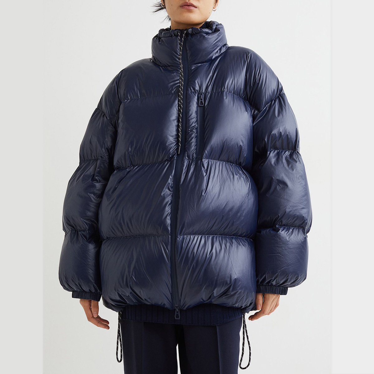 пуховик H&M PREMIUM SELECTION DOWN JACKET Midnight blue / Синий