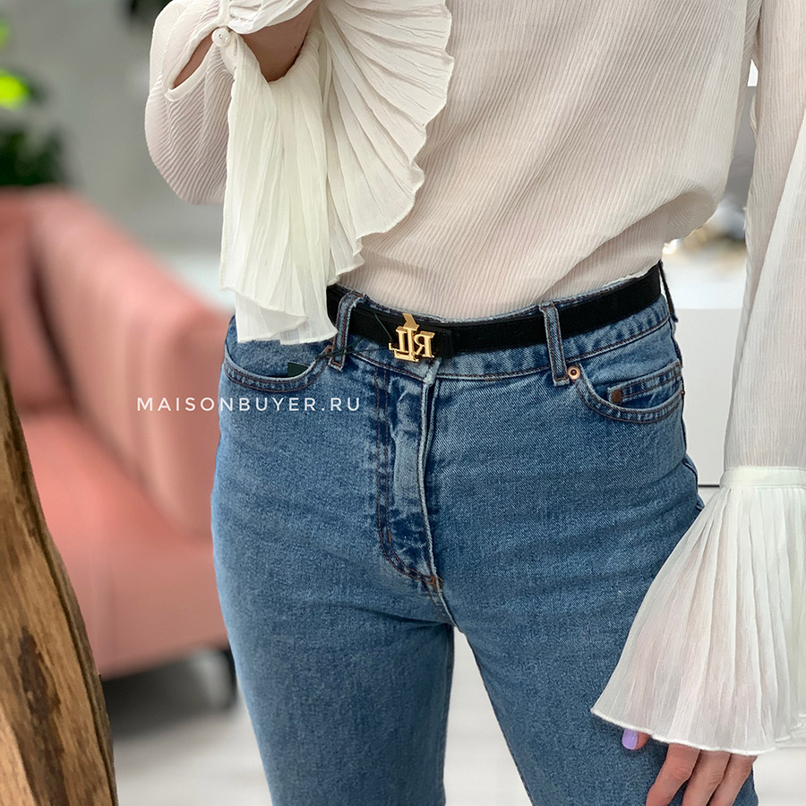 ремень LAUREN RALPH LAUREN двухсторонний  2 см черный + коричневый