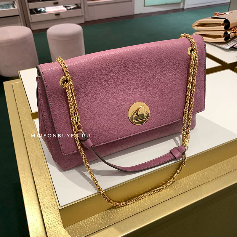 сумка COCCINELLE LIYA SHOULDER MAXI Acai / Сиренево-розовый