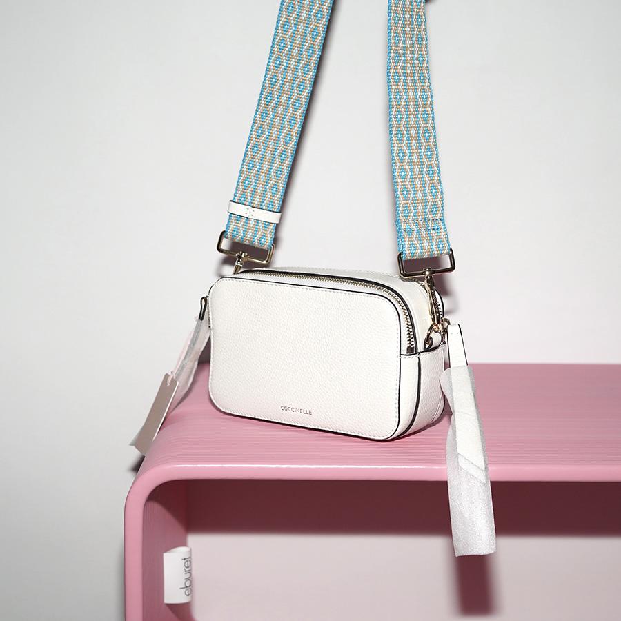COCCINELLE JEN CAMERA BAG Mini White / белый