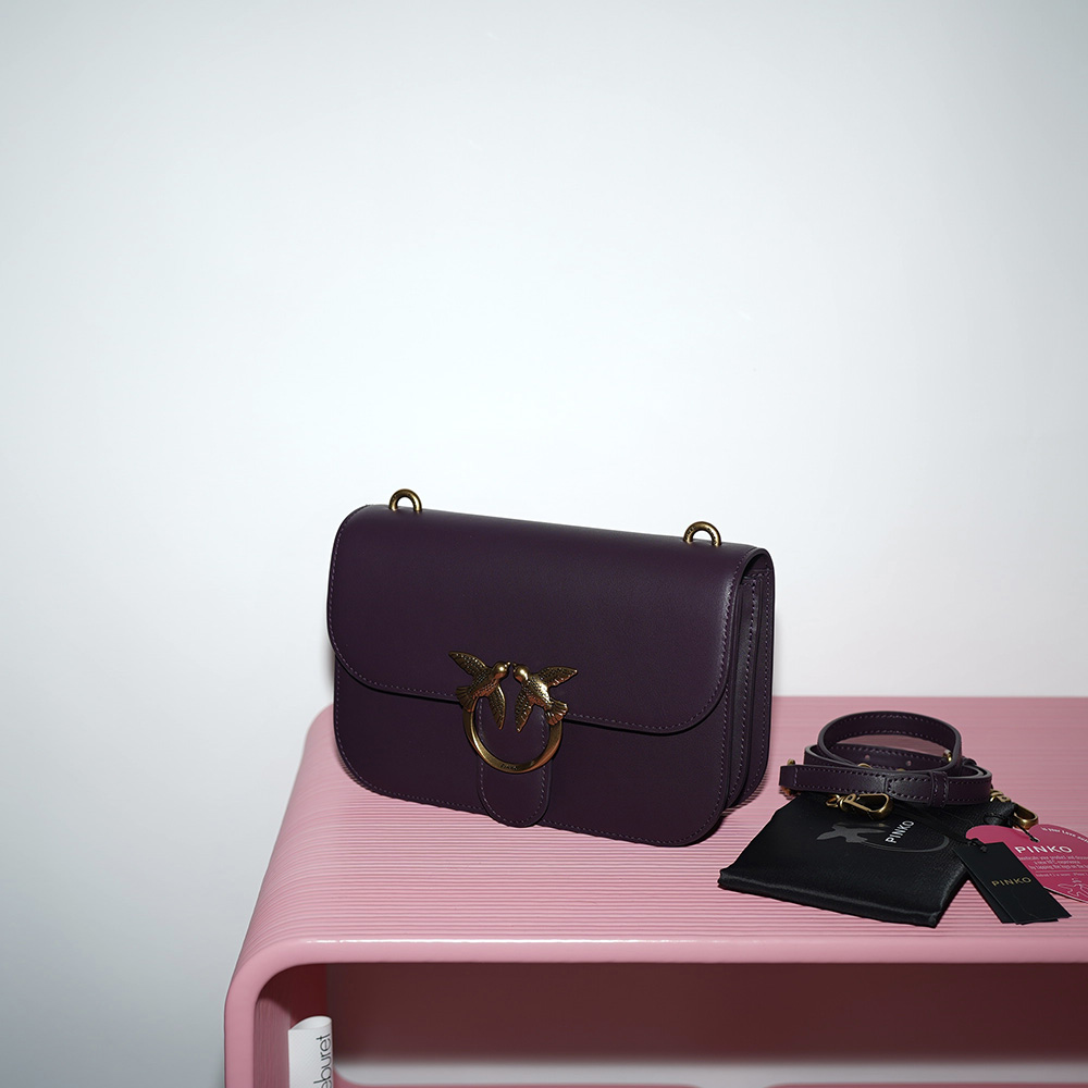 PINKO LOVE BELL SIMPLY Purple / Melanzana / Баклажановый