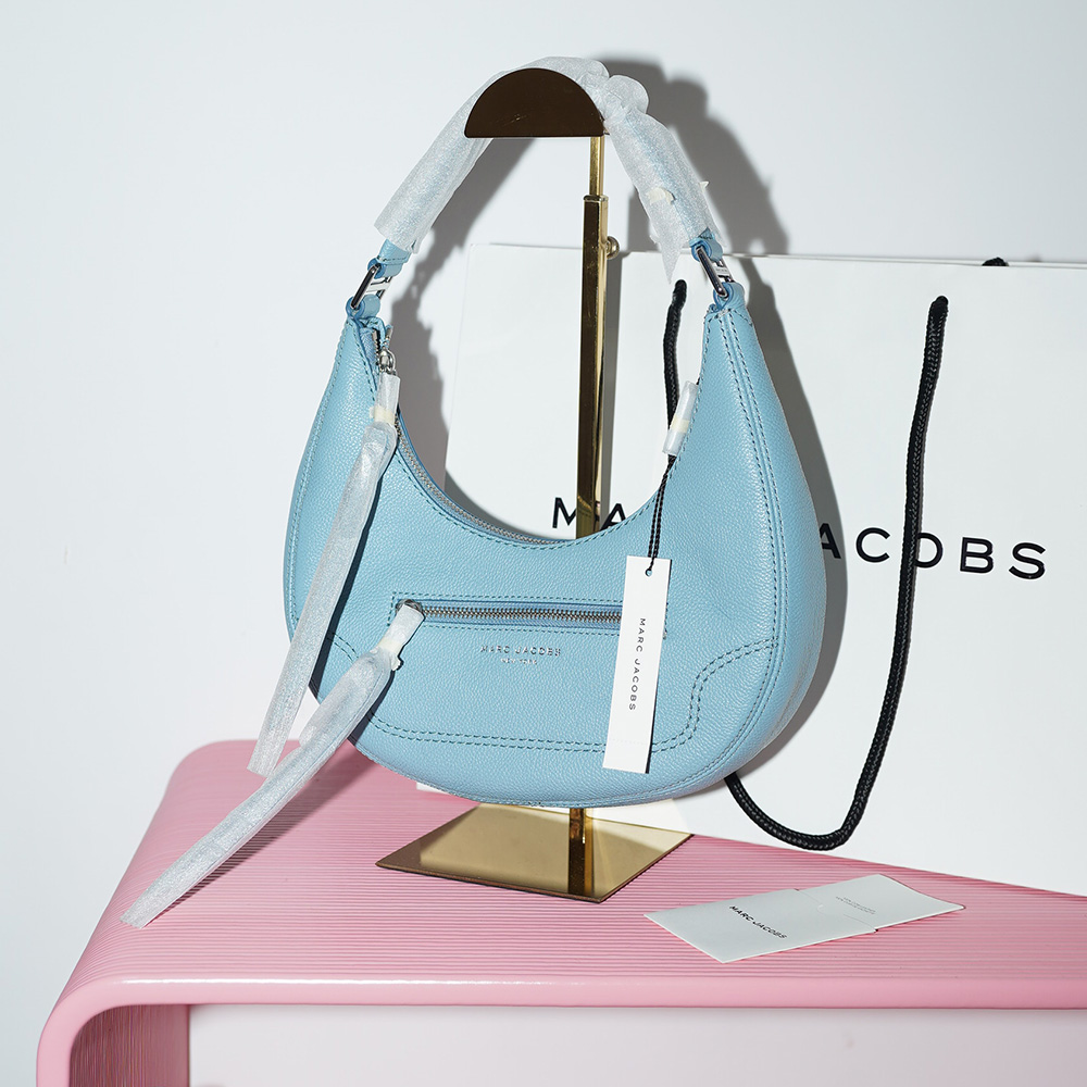 СУМКА MARC JACOBS SMALL CRESCENT Stone blue / Голубой M00007