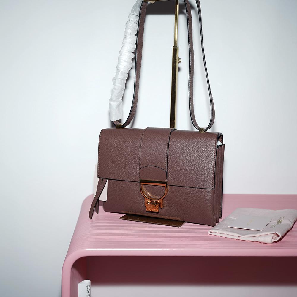 COCCINELLE ARLETTIS CROSSBODY Carruba / Бордово-шоколадный