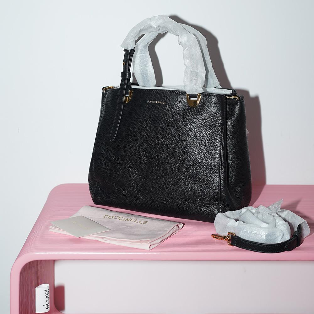 COCCINELLE LEA MINI TOP HANDLE Noir / Черный
