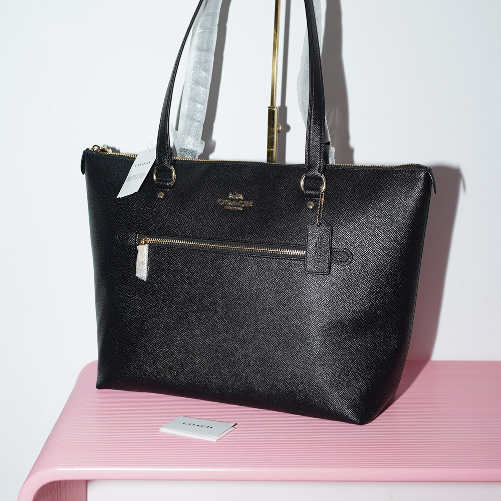 COACH GALLERY TOTE Gold Black / Черный золото